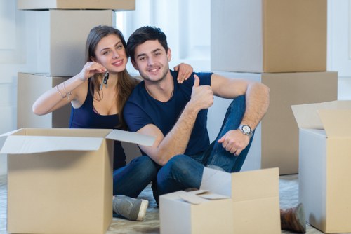Removal company team planning a move in Barnehurst