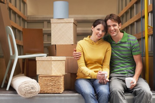 Waste transfer and responsible disposal during a man with van service
