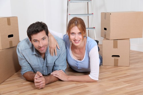 Moving van ready for access challenges near Barnehurst properties