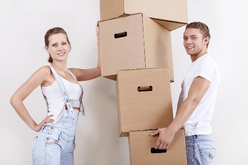 Careful loading of household items during a move